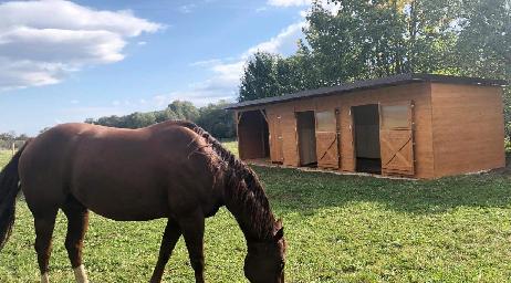 Dvojboxy se sedlovnou a seníkem